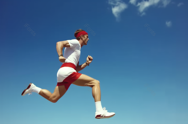 书呆子运动员穿越蓝天仰角大视角透视摄影,高清,摄影图,摄影图片,图片大全,摄影图免费下载